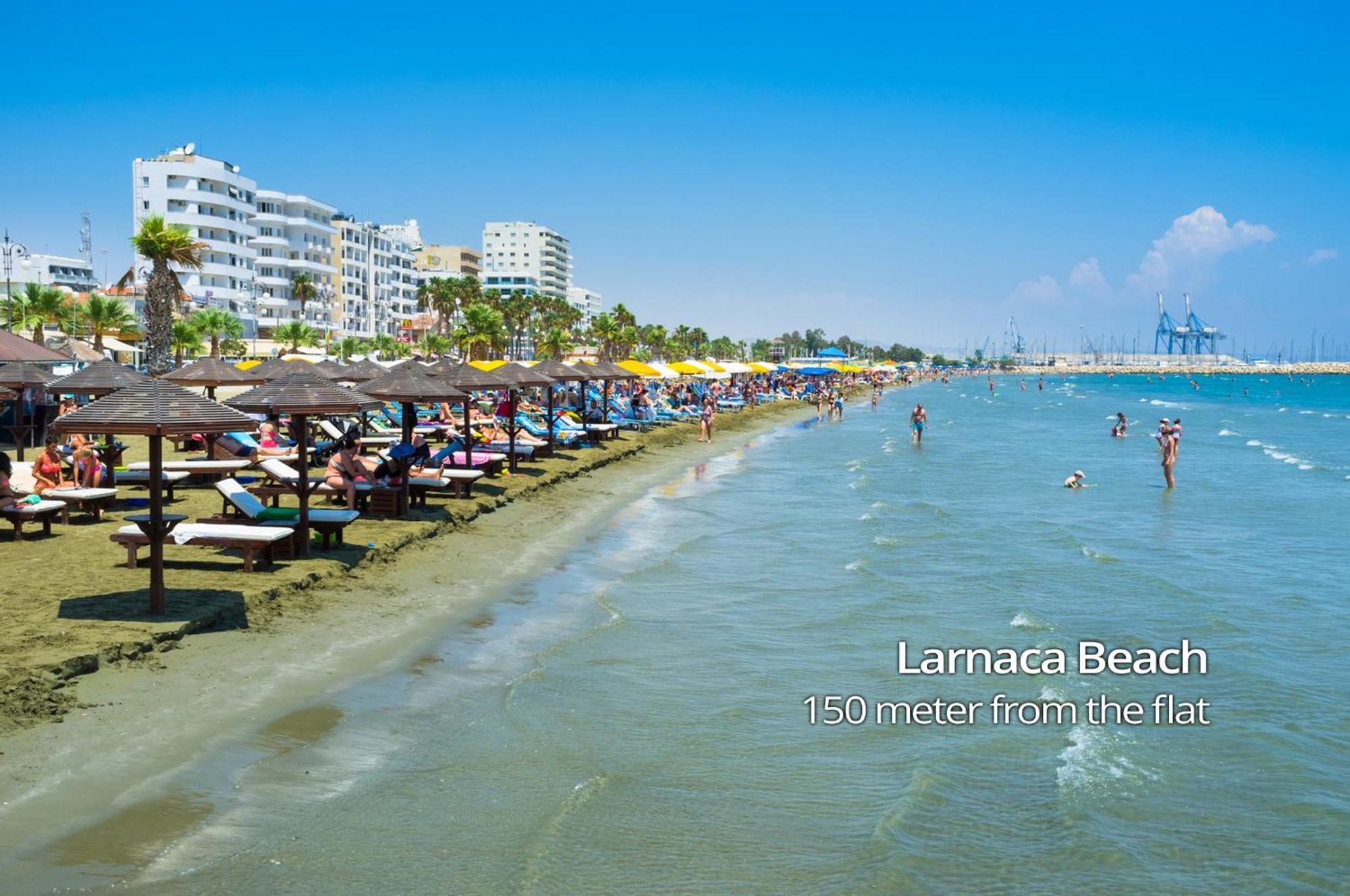 Paradise Palms Seaview Apartment Ларнака Екстер'єр фото